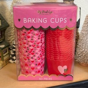 My Mind’s Eye 50 Red Heart Baking Cups VALENTINES DAY Party Birthday New In Box